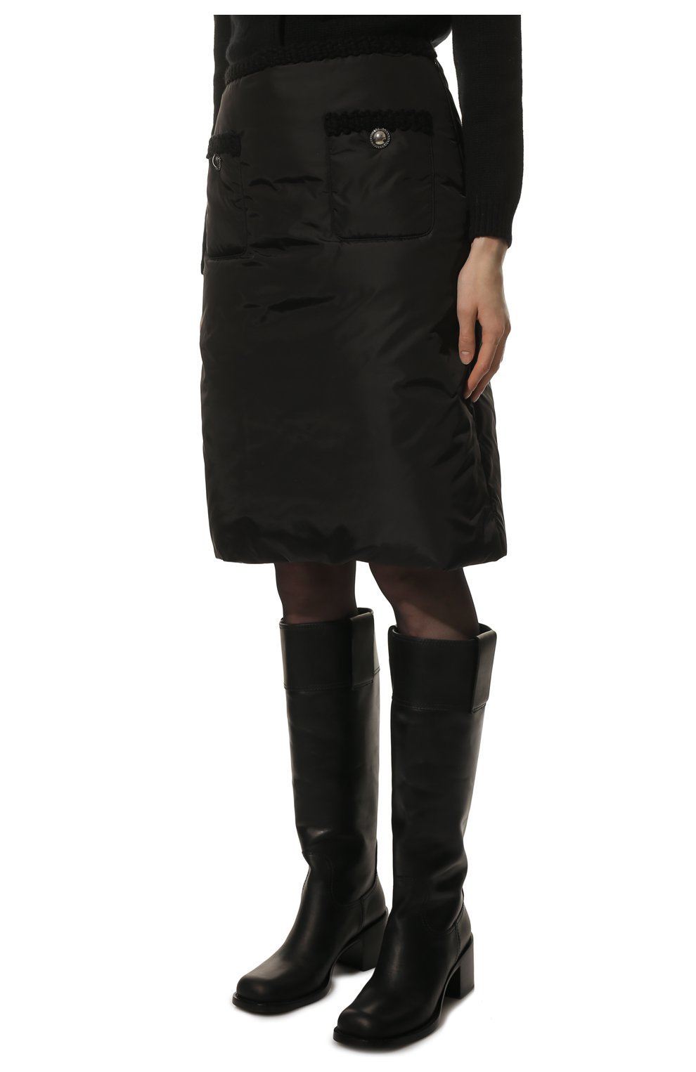 Женская черная юбка MIU MIU купить в интернет-магазине ЦУМ, арт.MG1692-1ZHX-F0002